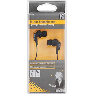 Deltaco HL83 in-ear nappikuulokkeet, 3.5mm, musta Deltaco HL83 in-ear nappikuulokkeet, 3.5mm, musta
